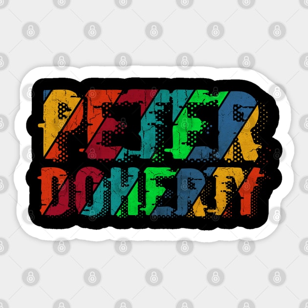 vintage color Doherty Sticker by Rada.cgi